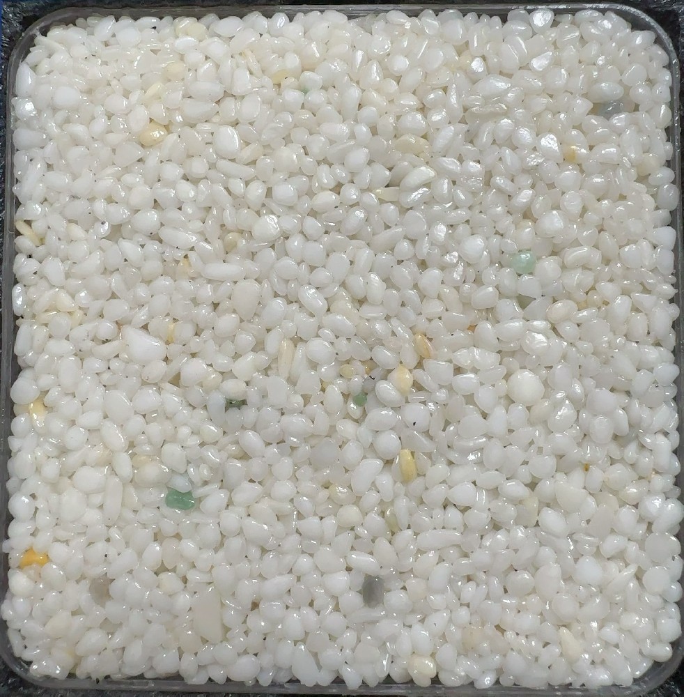 云砂素玉 | Cloud White Pebbles