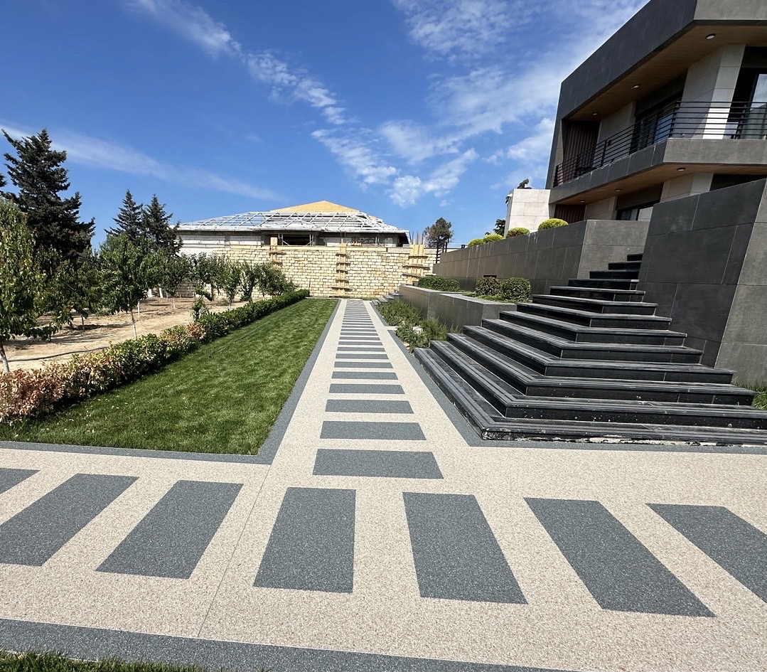 美蒂石现代极简别墅步道案例 | Meidis Resin Binder Modern Villa Walkway Case - 套装图