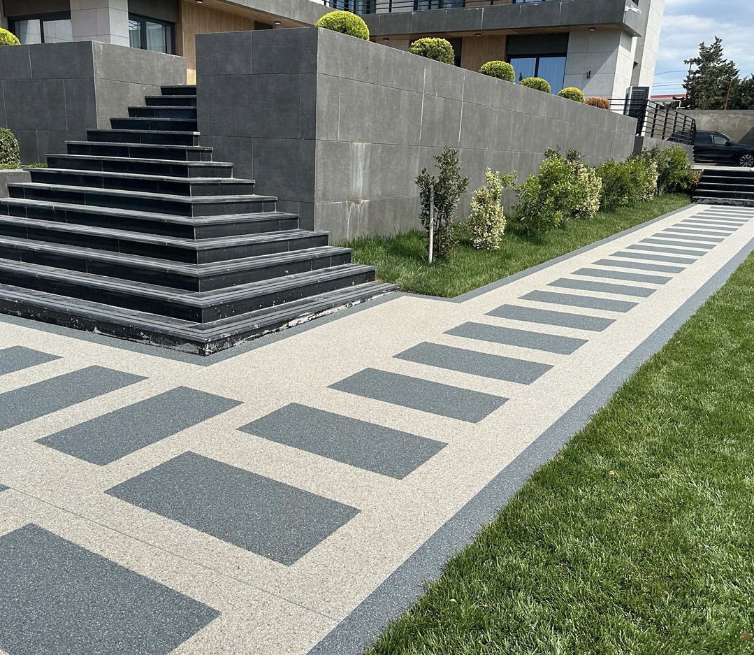 美蒂石现代极简别墅步道案例 | Meidis Resin Binder Modern Villa Walkway Case - 套装图