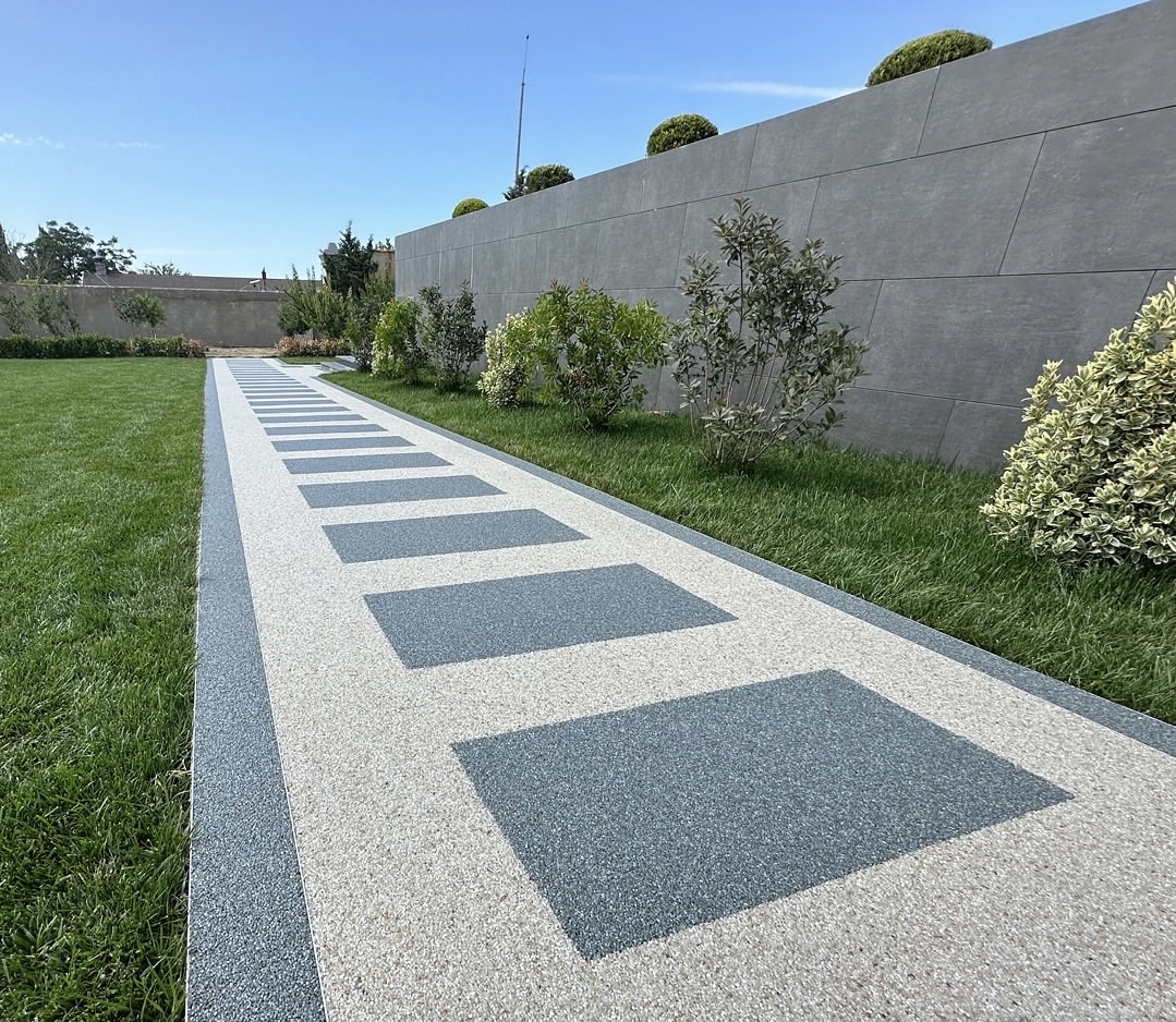 美蒂石现代极简别墅步道案例 | Meidis Resin Binder Modern Villa Walkway Case - 套装图