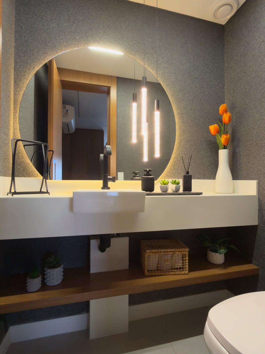 美蒂石卫浴内墙微砾石案例 | Meidis Resin Binder Bathroom Wall Case - 套装图