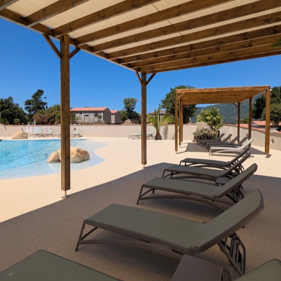 美蒂石南法度假泳池柔光砾石露台 | Meidis Luxury Provençal Resort Sand-Tone Pool Terrace - 套装图